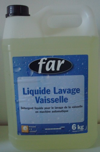 Far liquide vaisselle machine